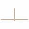 Ekena Millwork Eugene Smooth Timber Gable Bracket, Douglas Fir, 108"W x 45"H x 3 1/2"D x 3 1/2"F, 10/12 Pitch GBW108X45X0404EUG00SDF - alternate 1